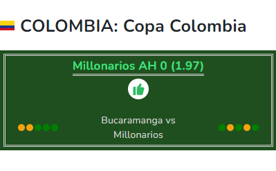 Bucaramanga vs Millonarios betting tips