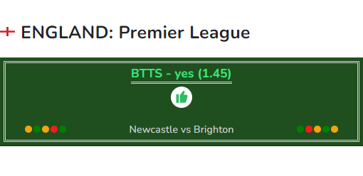 Newcastle vs Brighton