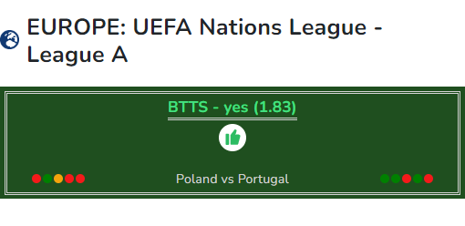 Poland vs Portugal