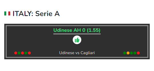 Udinese vs Cagliari