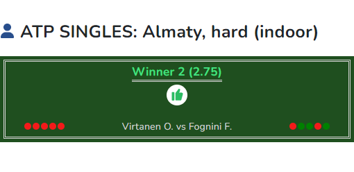 Virtanen vs Fognini