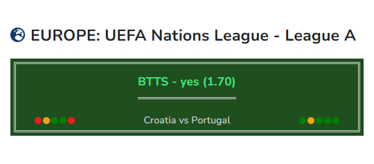 Croatia vs Portugal