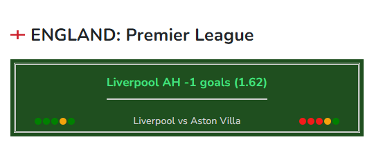 Liverpool vs Aston Villa