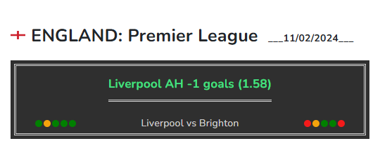 Liverpool vs Brighton