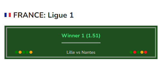 Lille vs Nantes soccer prediction